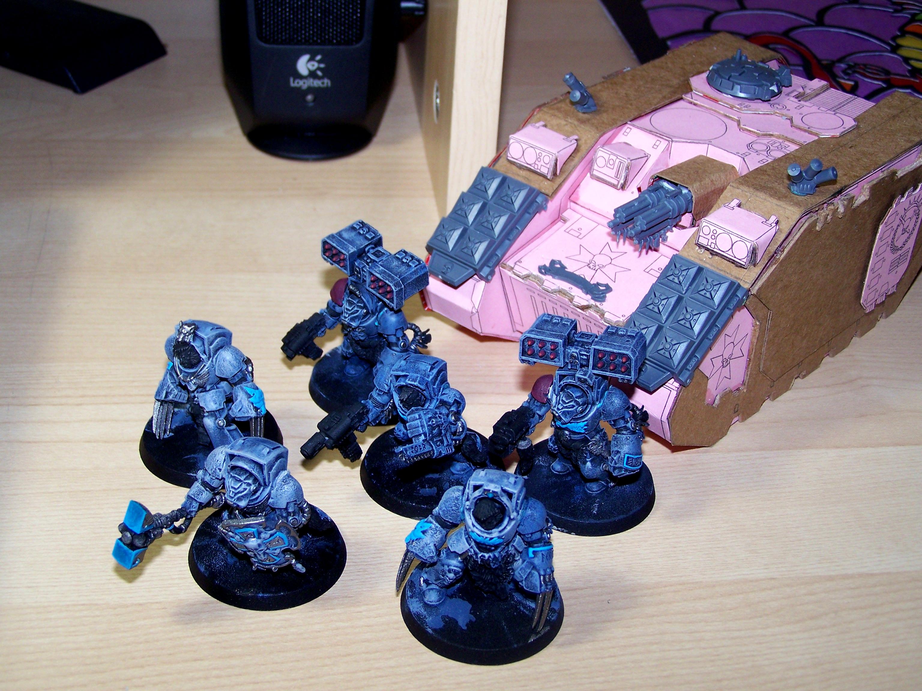 Land Raider, Lightning Claws, Terminator Armor, Thunder Hammer, Wolf